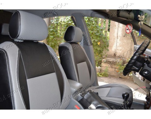 Автомобильные чехлы из экокожи Chevrolet Lacetti 04- хэтчбек (Союз-Авто)