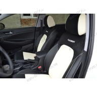 Автомобильные чехлы из экокожи Hyundai Tucson TL 15- (Союз-Авто)