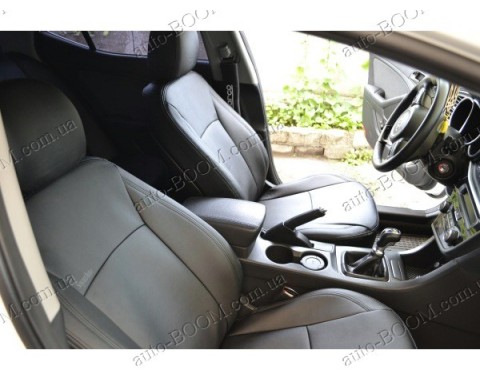 Автомобильные чехлы из экокожи Kia Optima 10-16 (Союз-Авто)