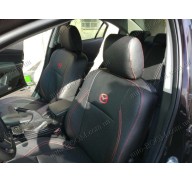 Автомобильные чехлы из экокожи Mazda 3 09-14 хэтчбек (Союз-Авто)