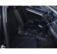 Автомобильные чехлы из экокожи Mitsubishi Lancer X 10 07-11 (Союз-Авто)