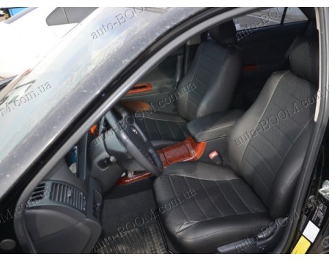 Автомобильные чехлы из экокожи Toyota Camry 30 01-06 (Союз-Авто)