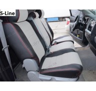 Автомобильные чехлы из экокожи Toyota Tundra 00- (Союз-Авто)