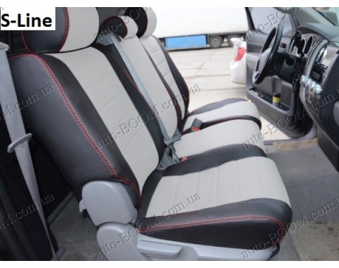 Автомобильные чехлы из экокожи Toyota Tundra 00- (Союз-Авто)