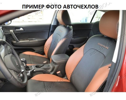 Автомобильные чехлы из экокожи Chevrolet Aveo 05-11 хэтчбек (Союз-Авто)