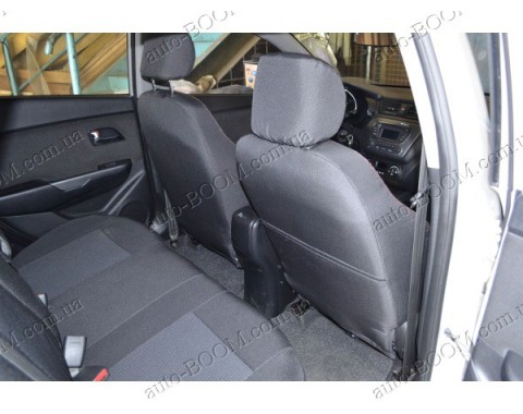 Автомобильные чехлы тканевые Kia Rio 11- (Союз-Авто)