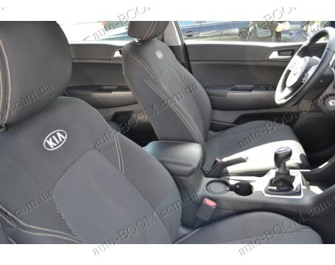 Автомобильные чехлы тканевые Kia Sportage 4 15- (Союз-Авто)