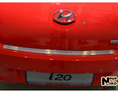 Накладка на бампер Hyundai i20 08- (NataNiko)