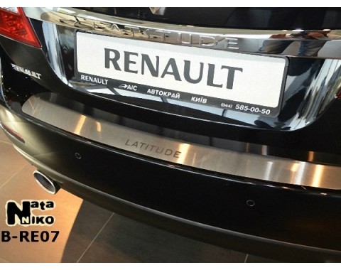 Накладка на бампер Renault Latitude 10- (NataNiko)