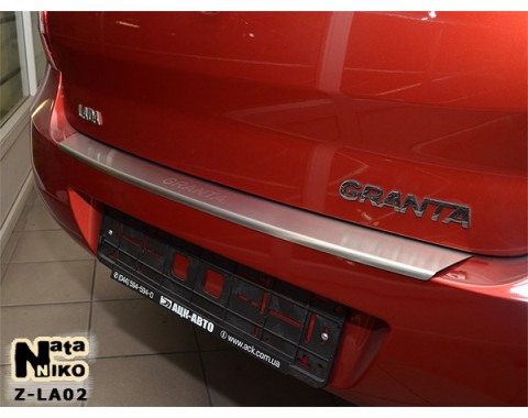 Накладка на бампер с загибом Лада 2190 Гранта (NataNiko)