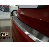 Накладка на бампер с загибом Kia Cerato 3 13- (NataNiko)