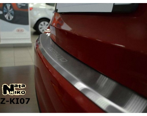 Накладка на бампер с загибом Kia Cerato 3 13- (NataNiko)