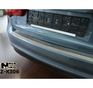 Накладка на бампер с загибом Kia Rio 11- (NataNiko)