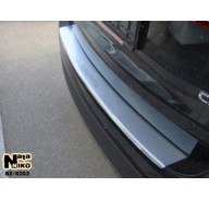 Накладка на бампер с загибом Kia Sorento 2 12- (NataNiko)