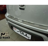 Накладка на бампер с загибом Kia Soul 08- (NataNiko)