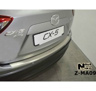 Накладка на бампер с загибом Mazda CX-5 12- (NataNiko)