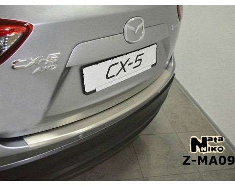 Накладка на бампер с загибом Mazda CX-5 12- (NataNiko)