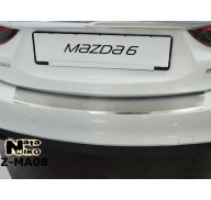 Накладка на бампер с загибом Mazda 6 12- (NataNiko)