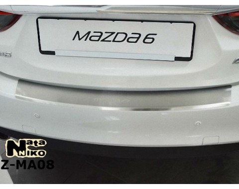 Накладка на бампер с загибом Mazda 6 12- (NataNiko)