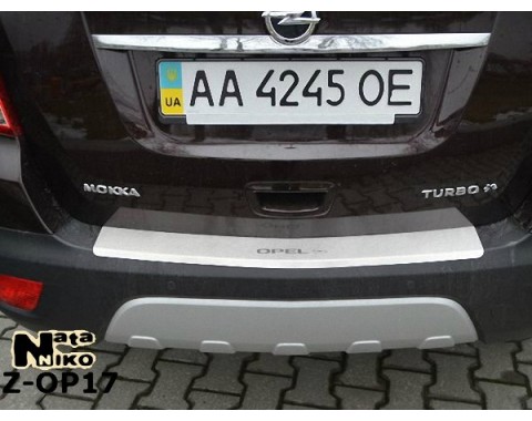 Накладка на бампер с загибом Opel Mokka 12- (NataNiko)