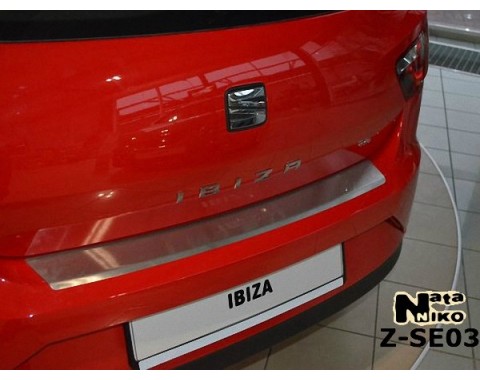 Накладка на бампер с загибом Seat Ibiza 4 08- 3двери (NataNiko)