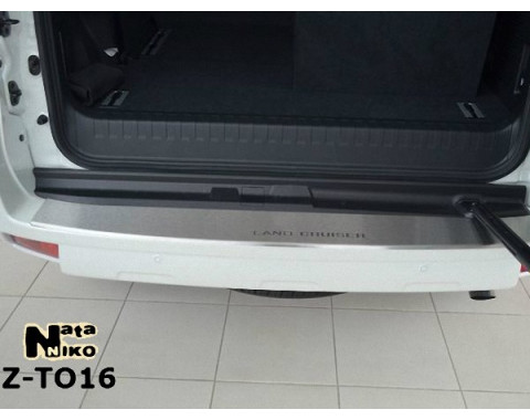 Накладка на бампер с загибом Toyota Prado 150 09- (NataNiko)