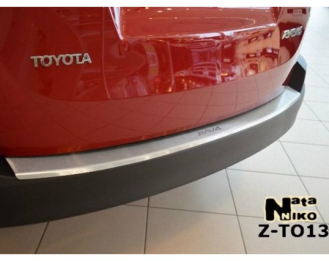 Накладка на бампер с загибом Toyota RAV4 4 13- (NataNiko)