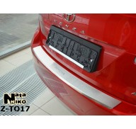 Накладка на бампер с загибом Toyota Venza 12- (NataNiko)