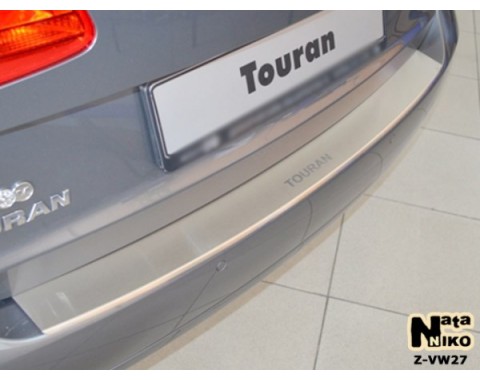Накладка на бампер с загибом VW Touran 2 10- (NataNiko)