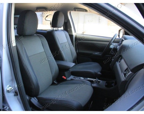 Чехлы на сиденья автомобиля Mitsubishi Outlander 3 12- (MW Brothers премиум)