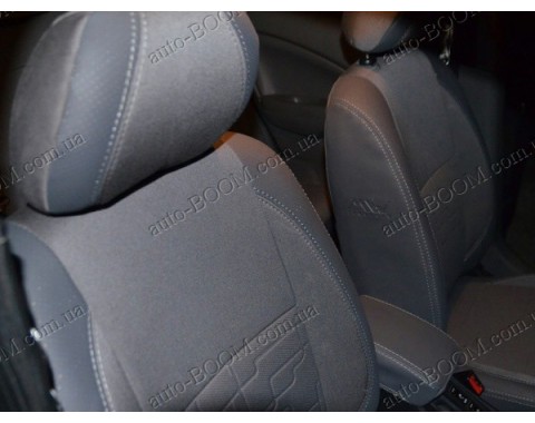 Чехлы на сиденья автомобиля Nissan Almera Classic 06- с подголовниками (MW Brothers премиум)