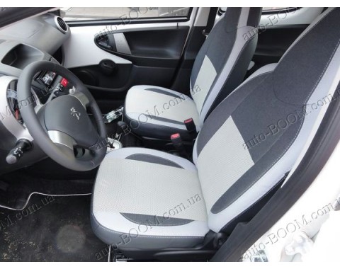 Чехлы на сиденья автомобиля Peugeot 107 05- 5дверей (MW Brothers премиум)