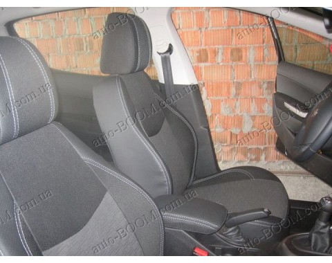 Чехлы на сиденья автомобиля Peugeot 308 08- (MW Brothers премиум)