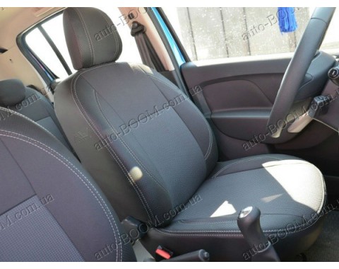 Чехлы на сиденья автомобиля Renault Sandero Steepway New 12- (MW Brothers премиум)