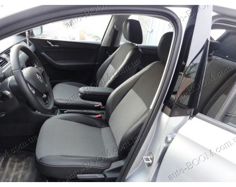 Чехлы на сиденья автомобиля Skoda Rapid 11- (MW Brothers премиум)