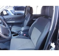 Чехлы на сиденья автомобиля Toyota Hilux 7 04- (MW Brothers премиум)