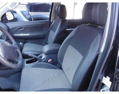 Чехлы на сиденья автомобиля Toyota Hilux 7 04- (MW Brothers премиум)