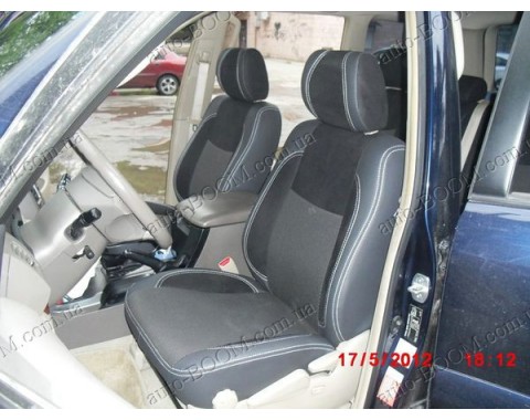 Чехлы на сиденья автомобиля Toyota Prado 120 02-09 (MW Brothers премиум)