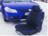 Чехлы на сиденья автомобиля VW Touran 03- (Tuning Cobra цветные)