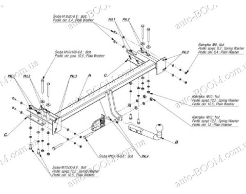 Фаркоп на Chevrolet Lacetti 04- универсал