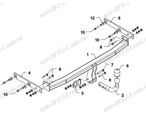 Фаркоп на Ford Ranger 3 11-