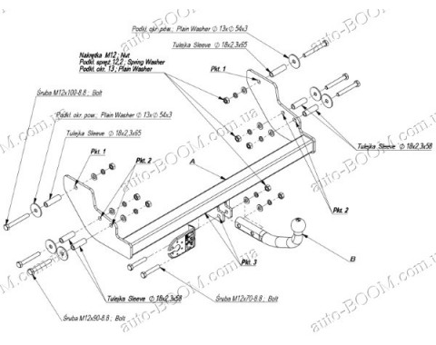 Фаркоп на Ford Windstar 99-03