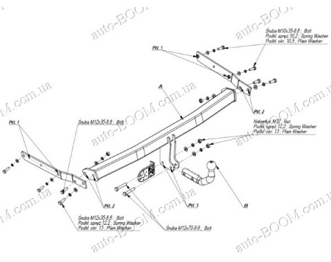 Фаркоп на Mazda 6 07-12