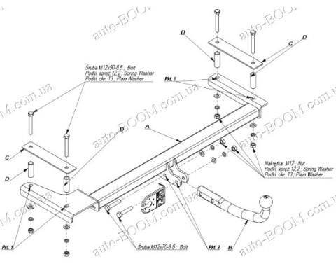 Фаркоп на Opel Vectra A 88-92