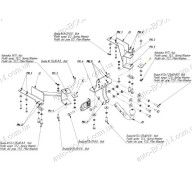 Фаркоп на Toyota Prado 120 02-09 без подрезки