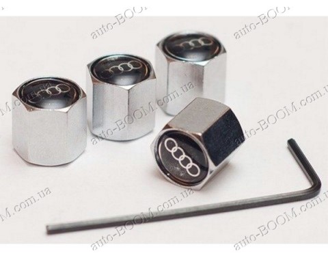 Колпачки на ниппель с логотипом Audi TT 06-14 (Carmos)