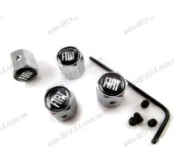 Колпачки на ниппель с логотипом Fiat 500 07- (Carmos)