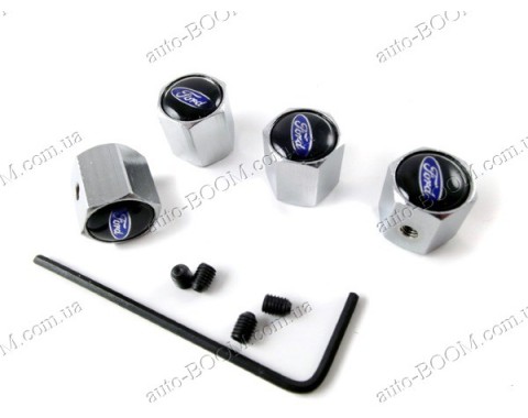 Колпачки на ниппель с логотипом Ford C-Max 02-10 (Carmos)