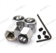 Колпачки на ниппель с логотипом Hyundai Accent 2 00-06 (Carmos)