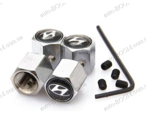 Колпачки на ниппель с логотипом Hyundai Elantra 4 06-11 (Carmos)